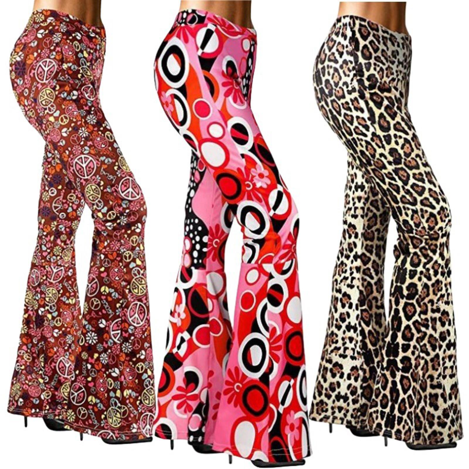 

Women s Cos Package Hippie Clothing Fashionable Wide Leg Flared Pants Contrasting Long Pants Headscarf Accessories