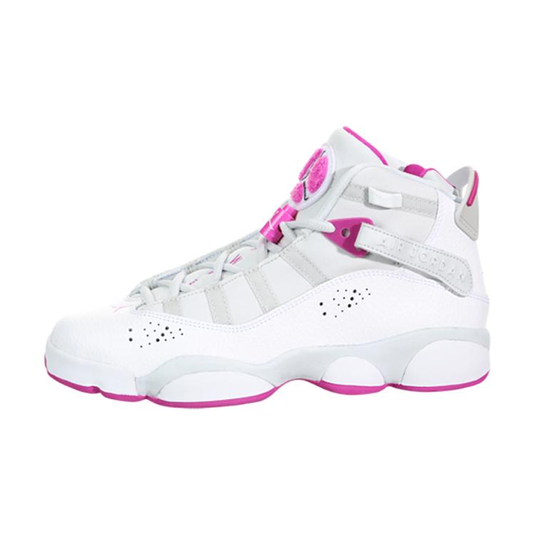 Jordan 6 Rings Platinum Fuchsia GS 323399-011 38.5 розовый/белый