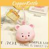 Cartoon Cute Style Silicone Cream Bear Bubble Pendant Keychain For Trendy Gift
