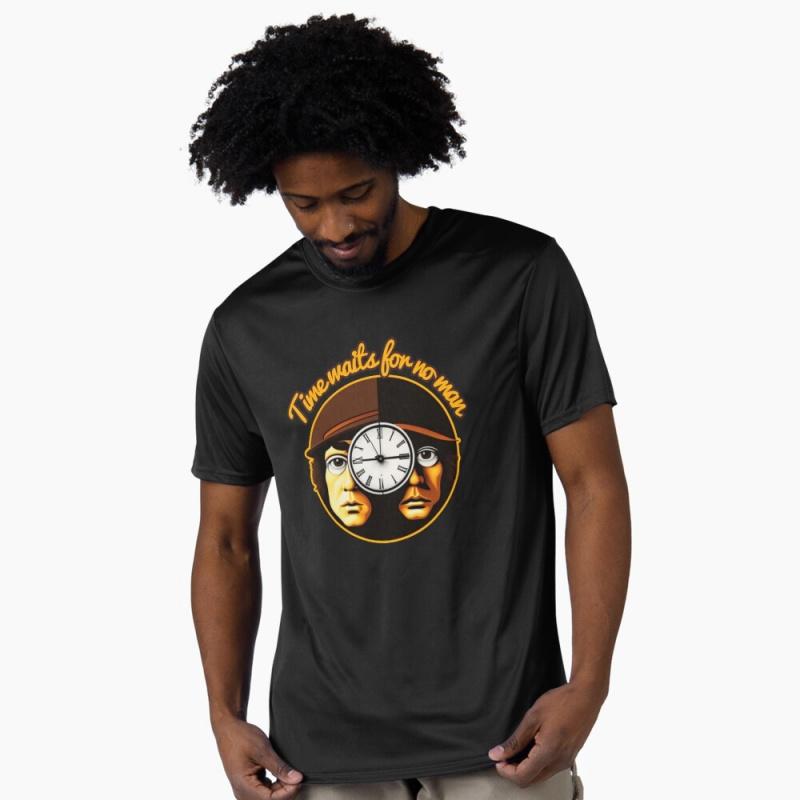 Time waits for no man 90s A Clockwork Orange Horror Gift t shirt 100 cotton Short Sleeve Graphic Clothes All size tops S6XL S