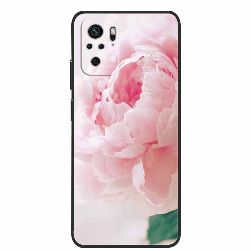 Für Xiaomi Poco M5s Hülle Luxus TPU Weiches Silikon Handy Rückseite für PocoM5s Stoßfest Blumen Niedliche Cartoon Blumen Neue Hülle