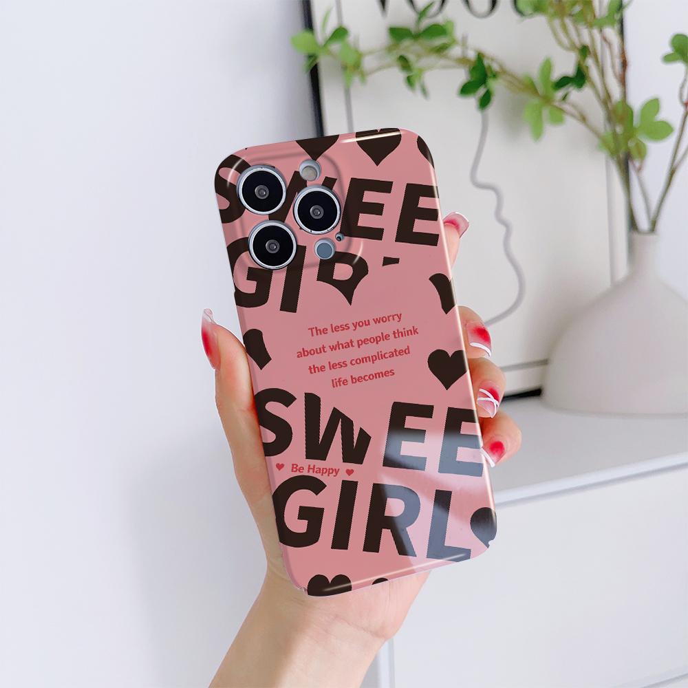 Husă de telefon cu film all-inclusive, design de modă desen animat, carcasă dură cu acoperire completă, husă cu protecție pentru cameră pentru iPhone Huawei Honor Vivo Google