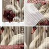 Set Of 2 Flat Printing Party Curtain Swans Roses Digital Printed Polyester Drapes Decorations Use Event Decoration