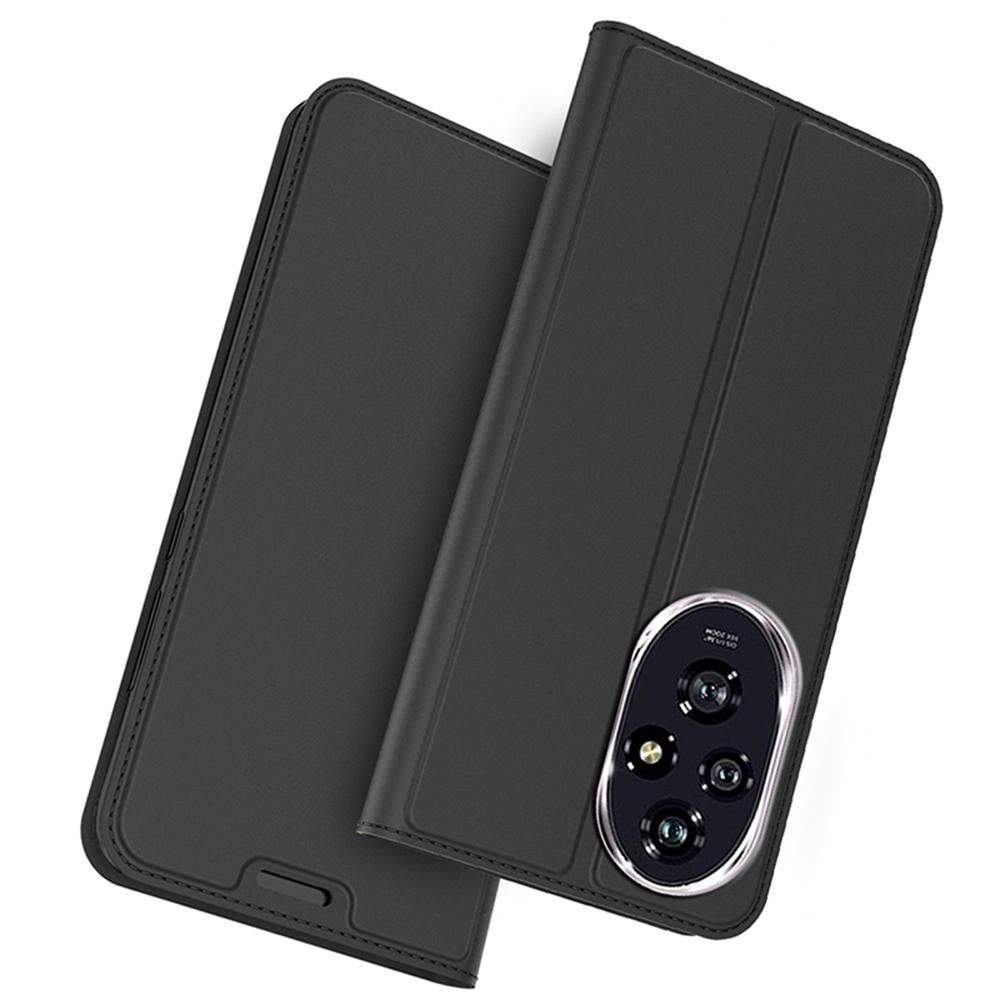 For Honor 200 Pro 5G Case PU Leather Phone Cover with Card Holder Stand Magnetic Closure