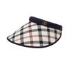 Daks Navy Check Sun Cap [wide Brim] Dbhe4f101n2