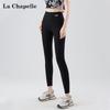 La Chapelle Women's Ribbed High-Waist Cotton Leggings
