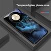 Lunar Astronauts For Honor Magic 6 50 70 90 Lite X7b 200 Pro Nova 10 Nova 5T X6 P30 Pura 70 Ultra Tempered Glass Phone Case