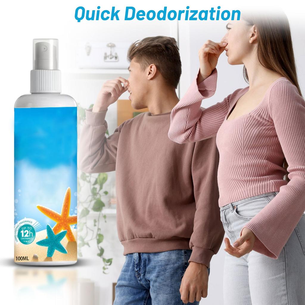 KineShineX Geruchsentferner Spray 100ml Langanhaltende Frische Neutralisiert Unangenehme Gerüche Effektiver Deodorierender Nebel für Zuhause Auto und Textilien
