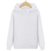 Unisex Solid Color Thick Hooded Sweatshirt with Plus Velvet for Autumn and Winter