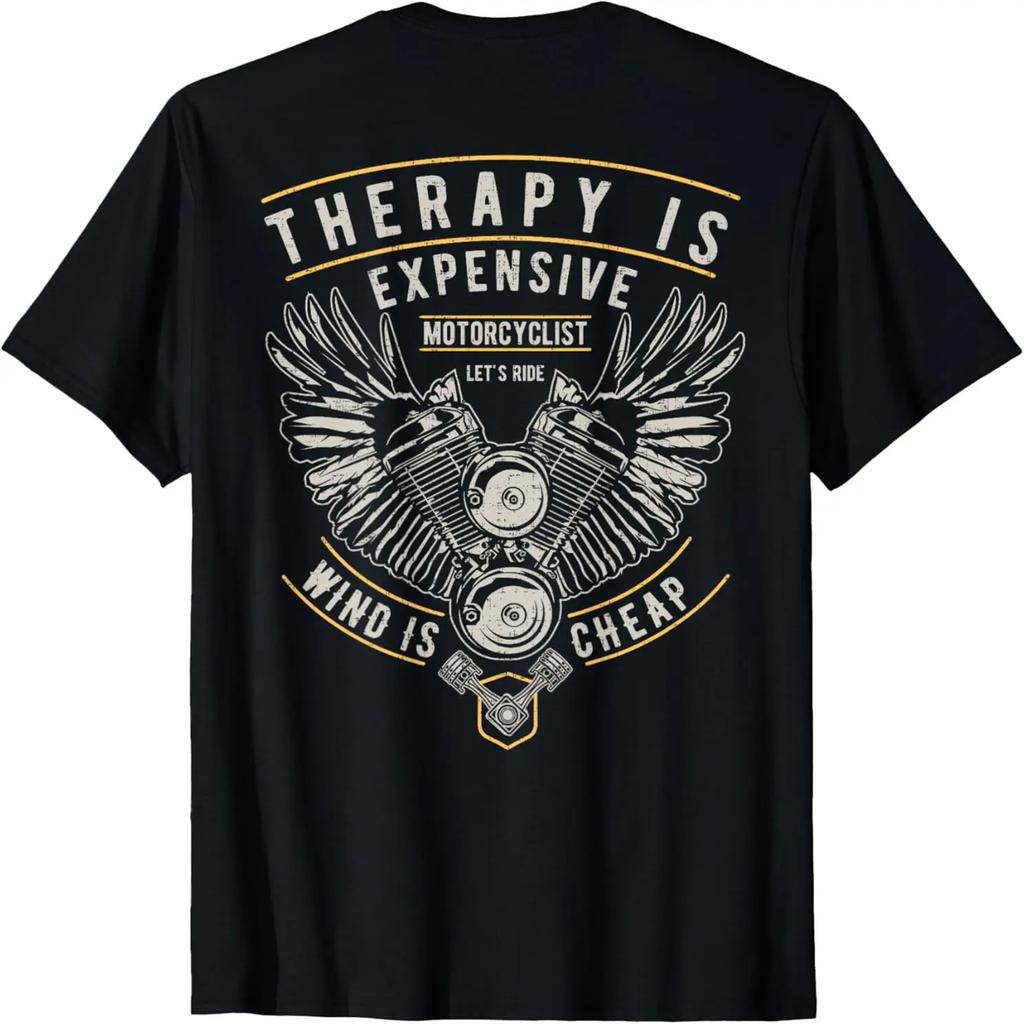 Therapie ist teuer Wind ist billig Motorrad Biker Vintage T-Shirt