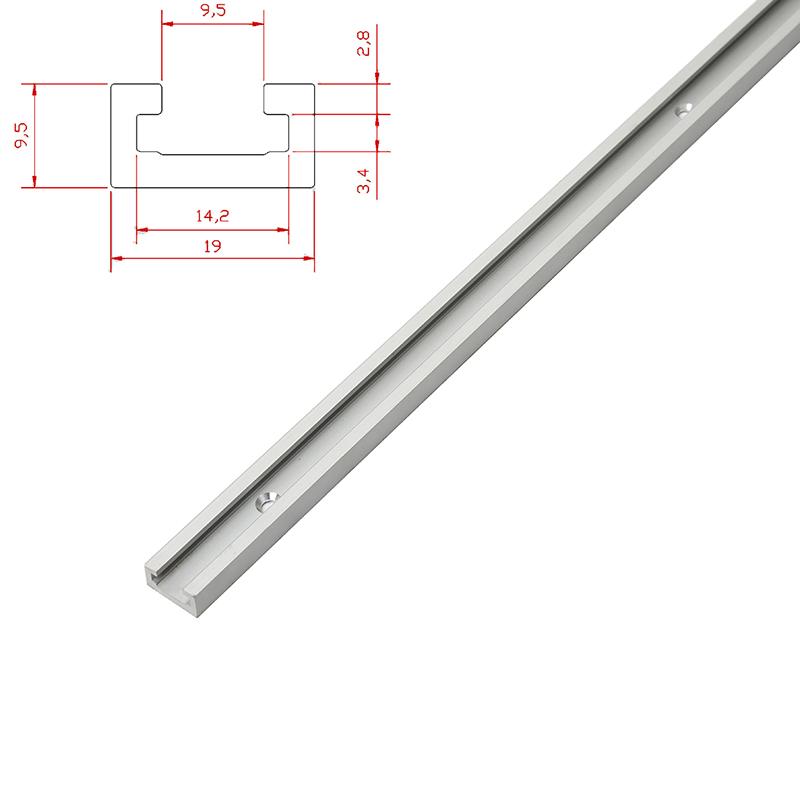 1Pc 19/30/45/75Type T-tracks T-Slot Aluminium Alloy Miter Track Jig Miter Bar Slider Table Saw Router Table DIY Woodworking Tool