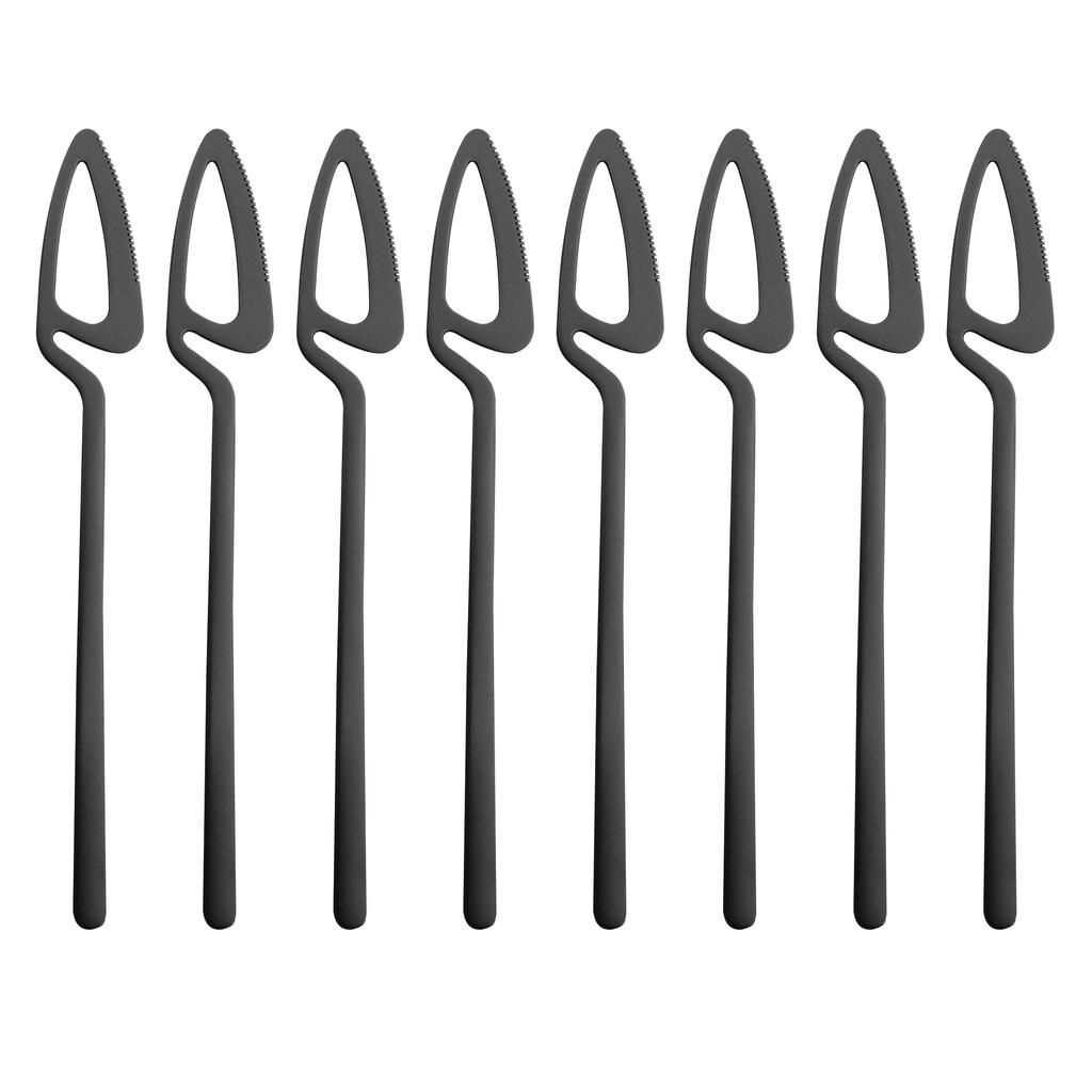 8pcs Colorful Cutlery Set 18/10 Stainless Steel Dinnerware Silverware Flatware Set Dinner Knifes Tableware Western