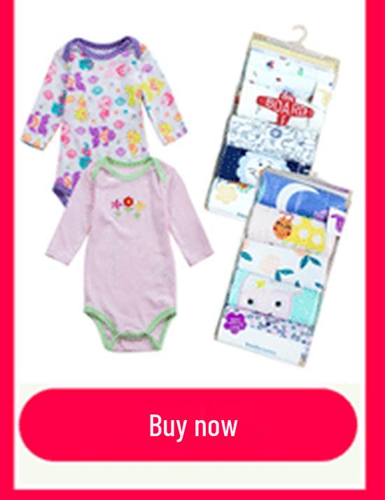 Newborn Long Sleeve Harem Rompers with Feet - Spring/Summer Crawling Baby Clothes