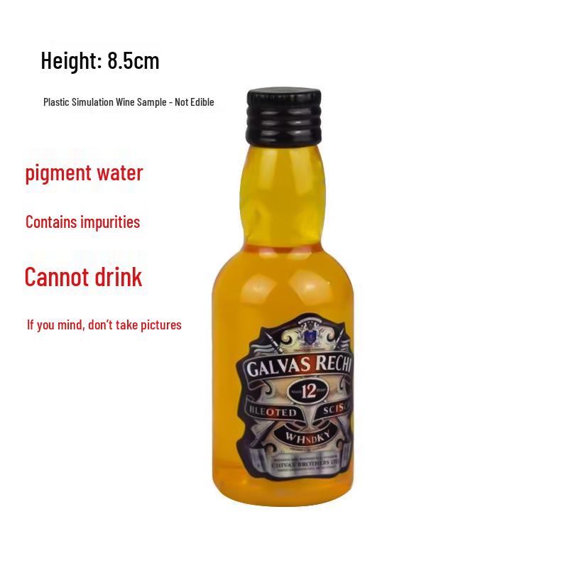 Godlike Dad Birthday Cake Decor: Mini Liquor Bottle Figurine and Plastic Drink Companion Accessories