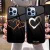 Pouzdro z tvrzeného skla Love Heart pro Iphone 14pro Max 13 11 12 Mini Xs Xr X Kryt pro Iphone 7 8 6s Plus Se 2022 Coque Capa