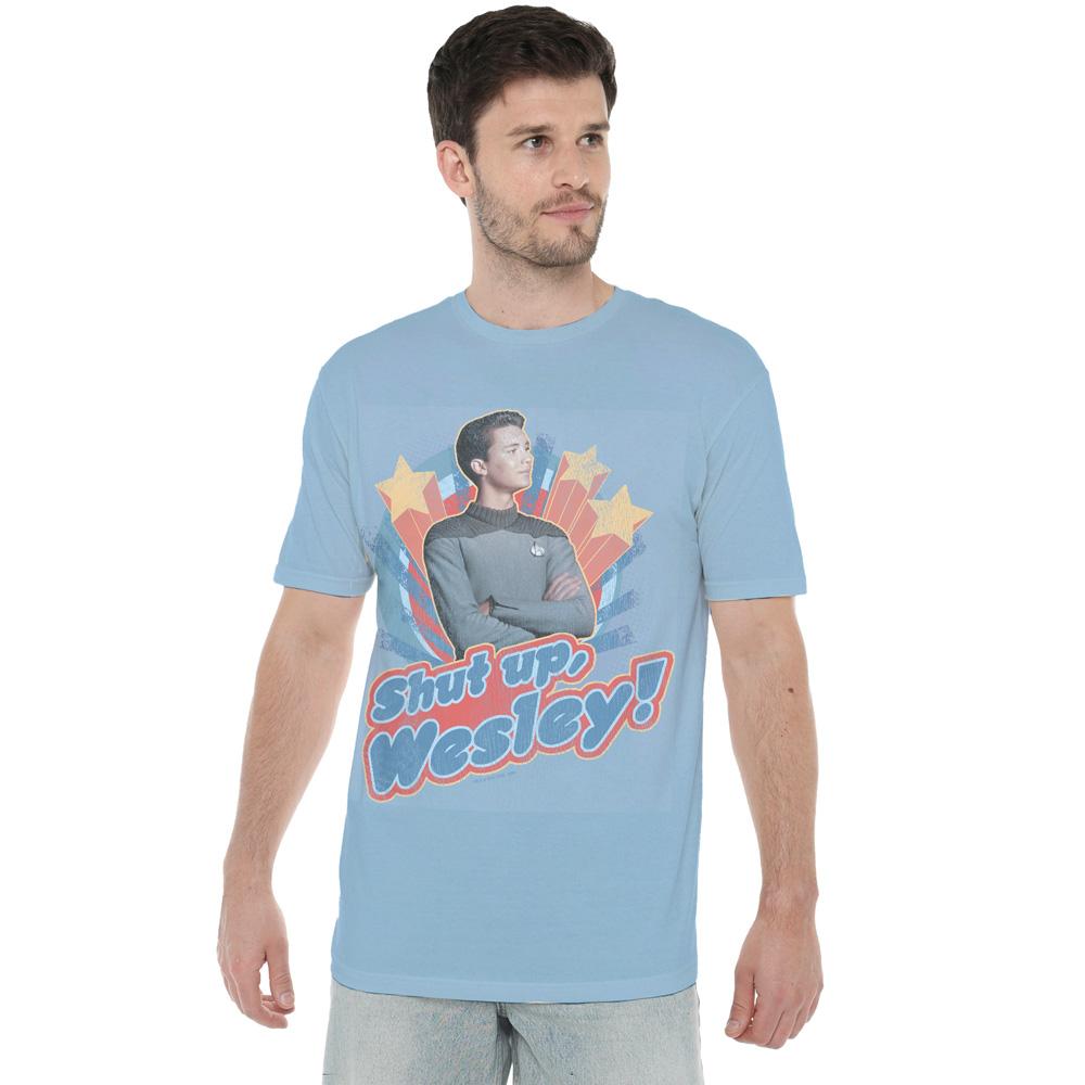 STAR TREK Mens Shut Up Wesley T-Shirt