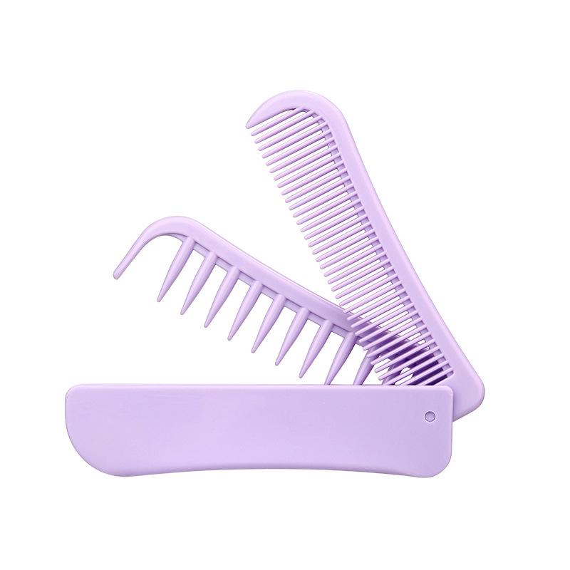 

Portable travel folding 2-in-1 brush anti-static styling comb professional hair styling tool Special for real hair wigs