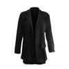 Women's Fashion Solid Color Long Sleeve Decorative Pocket Casual Jacket