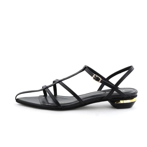 HIMIKO/Himiko/Pointed Toe T-Strap Sandals/651213 Black 230