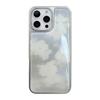 ins hazy white flower applies to 16 Apple 17Pro Max mobile phone case iphone14 Epoxy 13 Art 15 Huawei