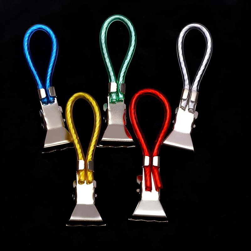 5PCS/Set Fashionable Loops Hooks Hand Towel Hangers Clothes Pegs Clip On Household Towel Hanging Clips Kitchen