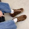 New color matching retro star German training shoes women's leather versatile lace-up casual dirty shoes Forrest Gump shoes