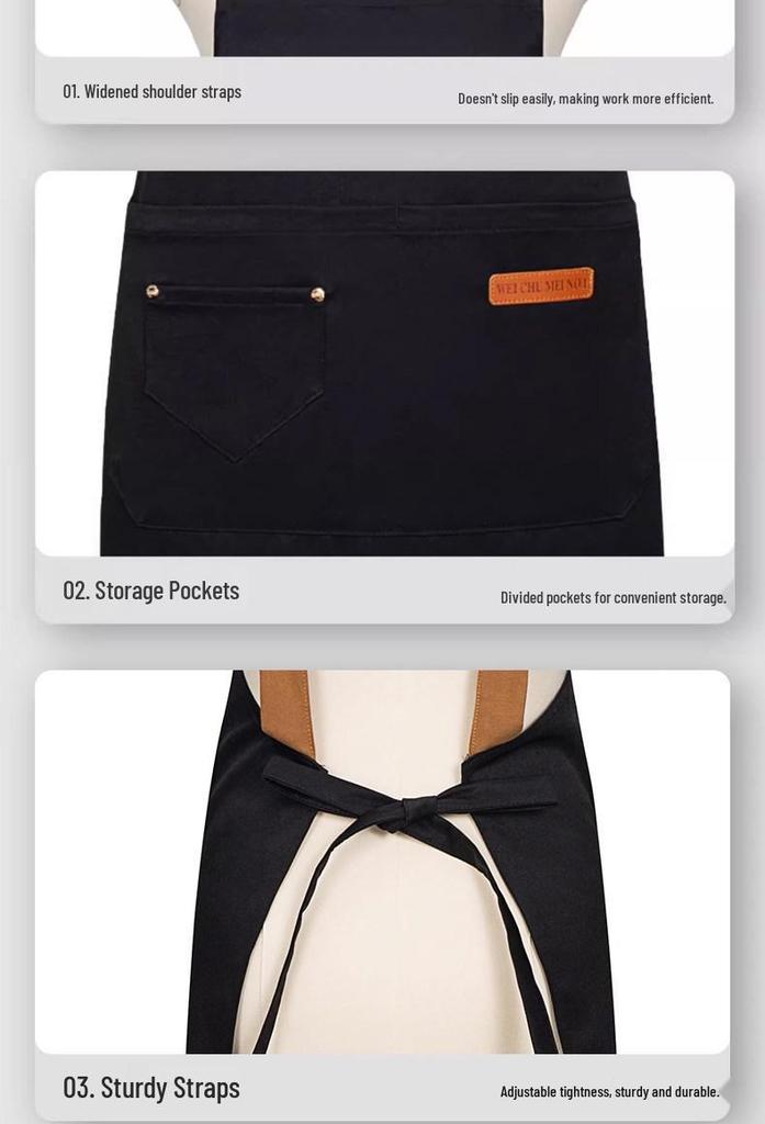 Tablier Sans Manches Imperméable et Résistant aux Taches pour la Restauration et la Pâtisserie avec Impression de Logo Personnalisé