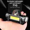 12000LM Wodoodporny, mocny reflektor LED XPE + COB USB Akumulatorowy reflektor czołowy Latarka czołowa