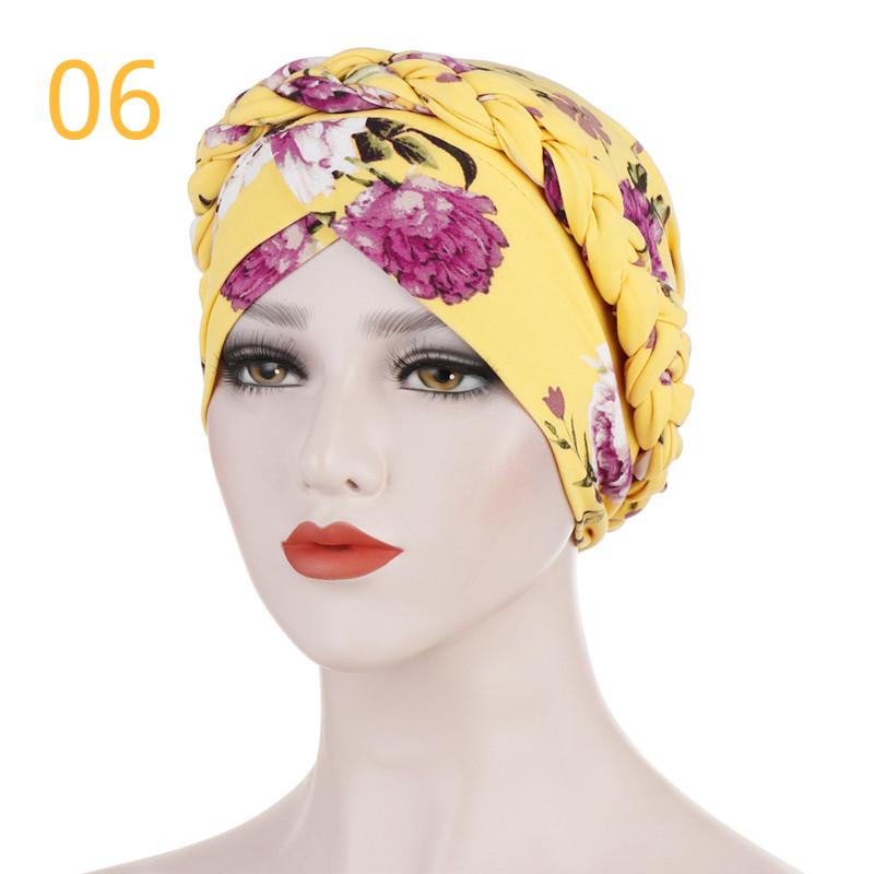 Cotton Print Muslim Turban Scarf for Women Islamic Inner Hijab Caps Arab Wrap Head Scarves Femme Musulman Turbante Mujer KTB