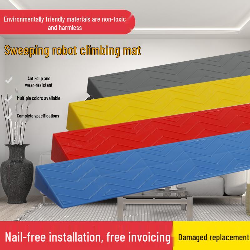 Threshold Uphill Ramp Mat for Indoor Sweeping Robots