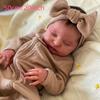 BZDOLL 50cm 20inch Reborn Baby Puppe mit 3D-bemalter Haut und sichtbaren Adern Schlafend Laura Weiches Vinyl Neugeborenes Bebe Puppe Spielzeug für Mädchen Weihnachtsgeschenk