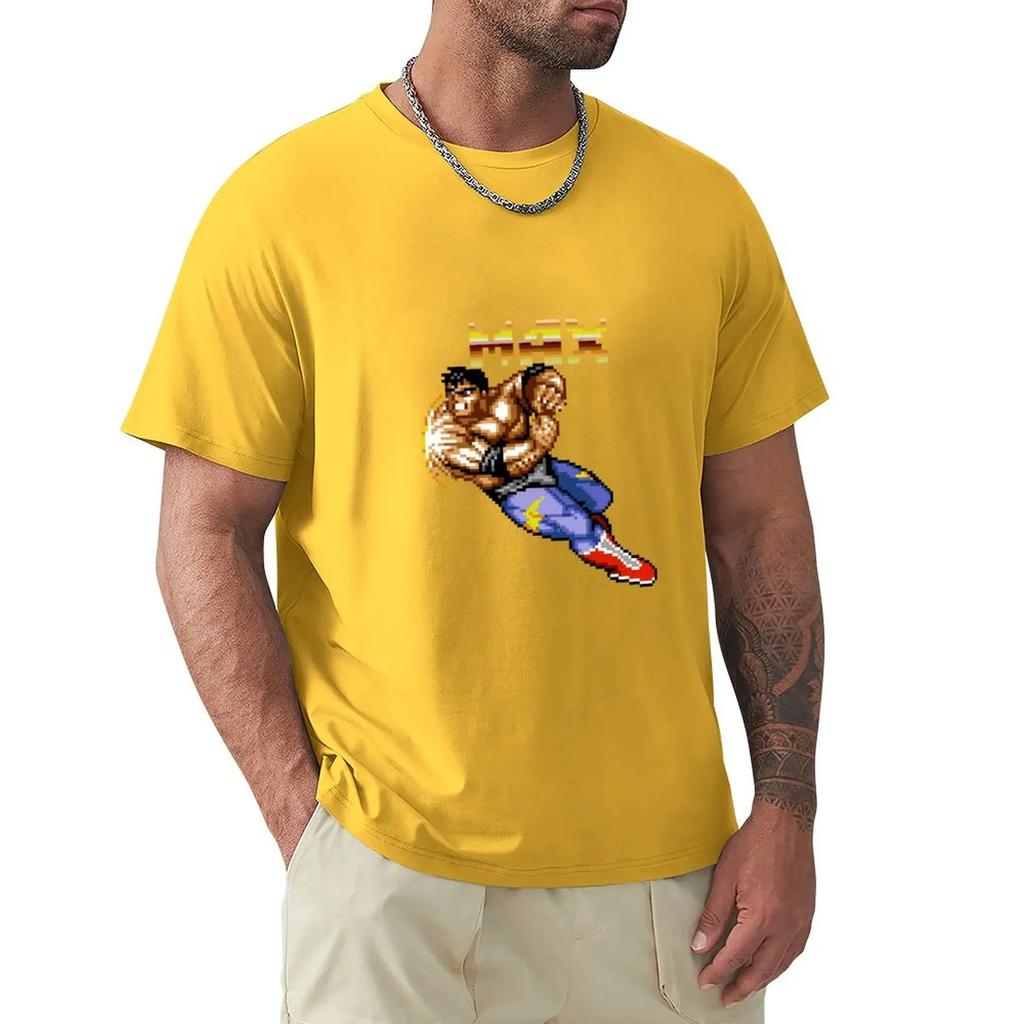 Max Thunder From Streets Of Rage 2 Tshirt For A Boy Customizeds Designer Shirts Customs Plain T Shirts Unisex
