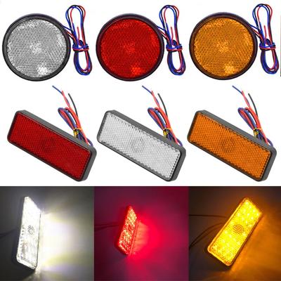 Motorrad 24 LED Brems-Stopplicht Warnreflektorlicht Rücklicht Markierungsleuchte 12V Universal Motorrad Anhänger Zubehör