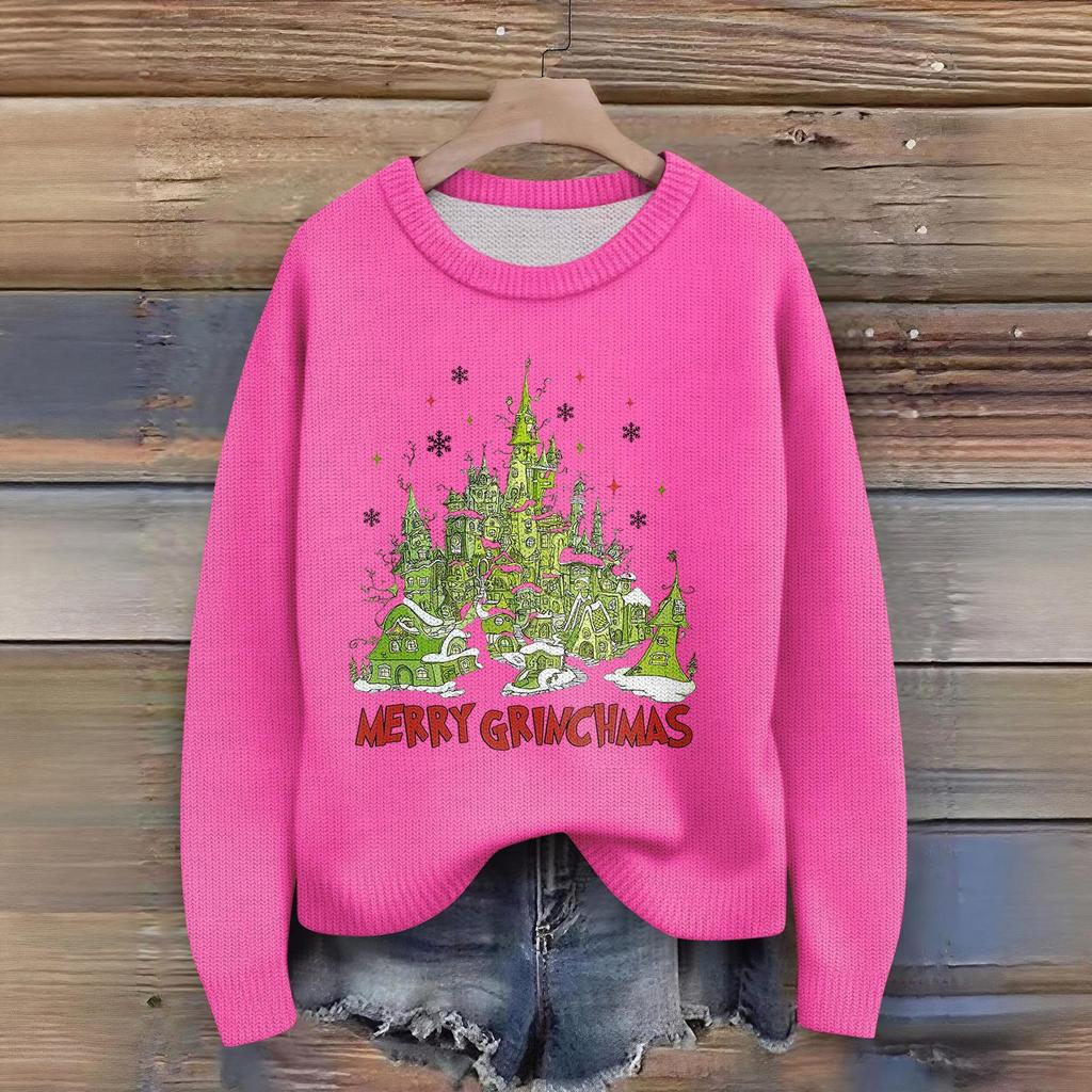 Women's Fashion Casual Long Sleeve Neck Sweater Pullover Top