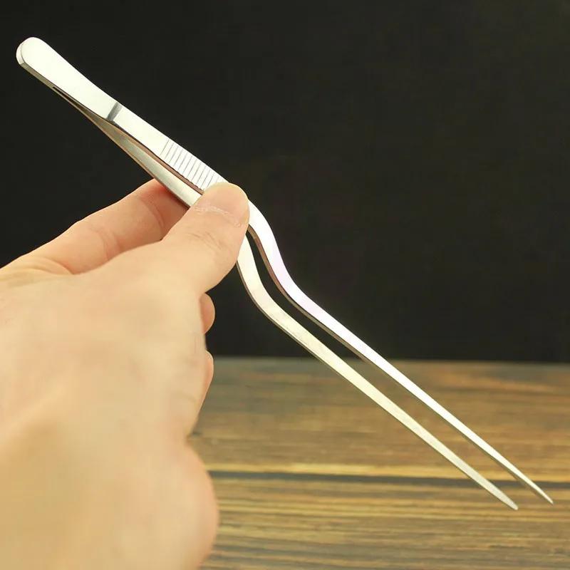 Kitchen tongs kitchen utensils BBQ Tweezer Food Clip kitchen Chief Tongs Stainless Steel Portable for Picnic Barbecue Cooking