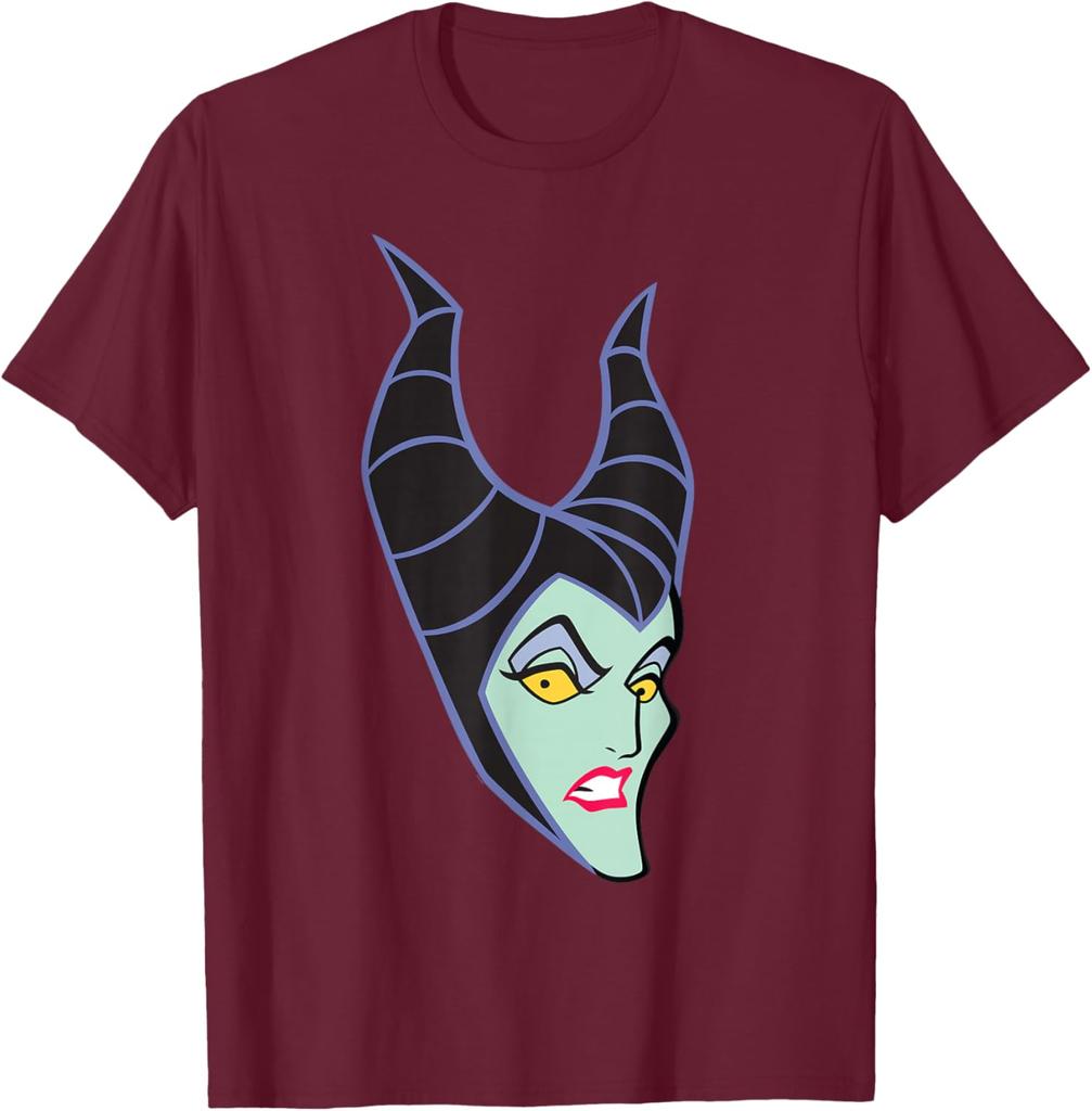 Villains Maleficent Sleeping Beauty Big Face Costume T-Shirt Unisex