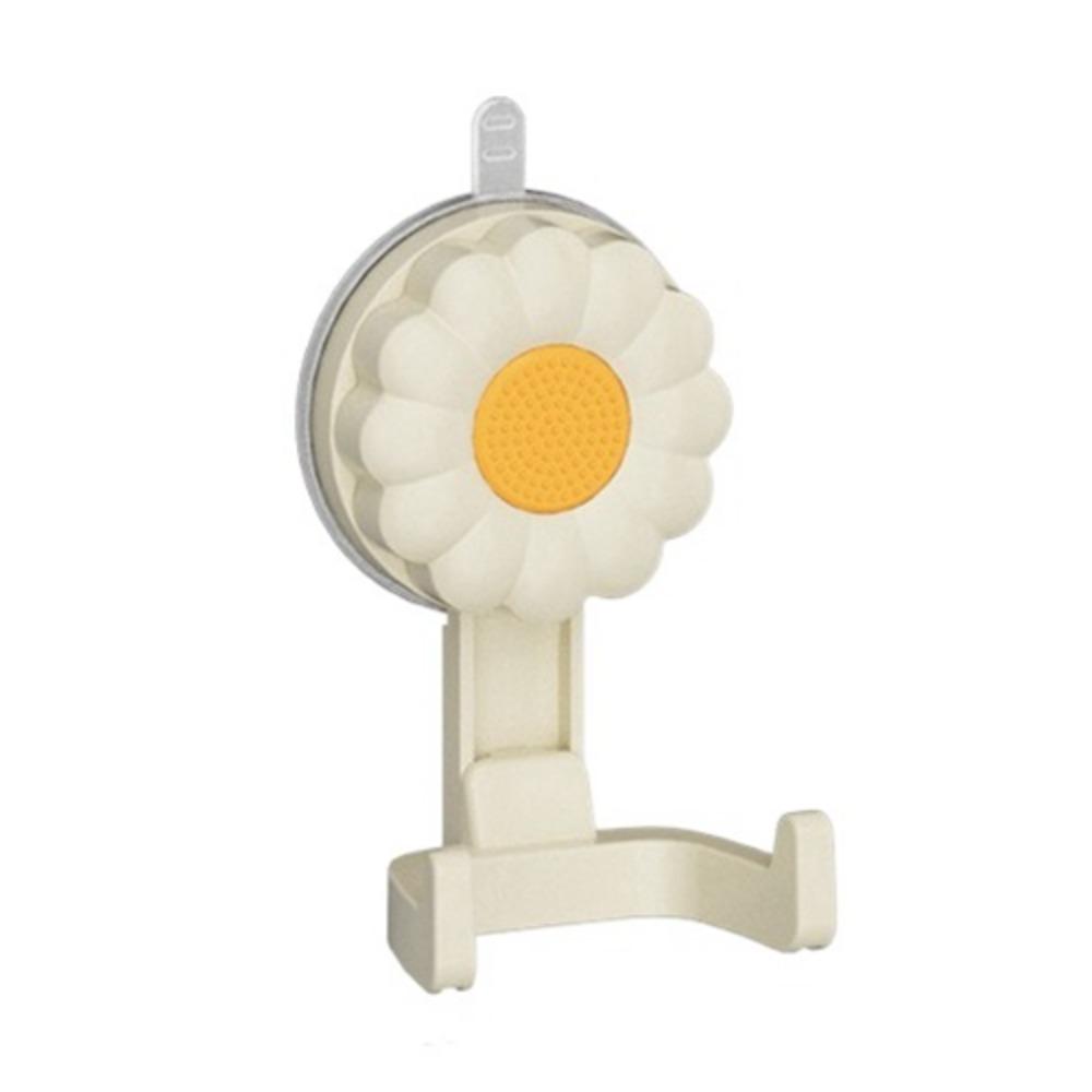 2PCS Non-Perforated Suction Cup Hook Traceless Rotating Basin Storage Rack Waterproof Space Saving Washbasin Hook Bathroom