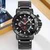 Skmei Watch for Men Top Brand Luxury Big Dial Stainless Steel Waterproof Chronograph Wristwatches with Date