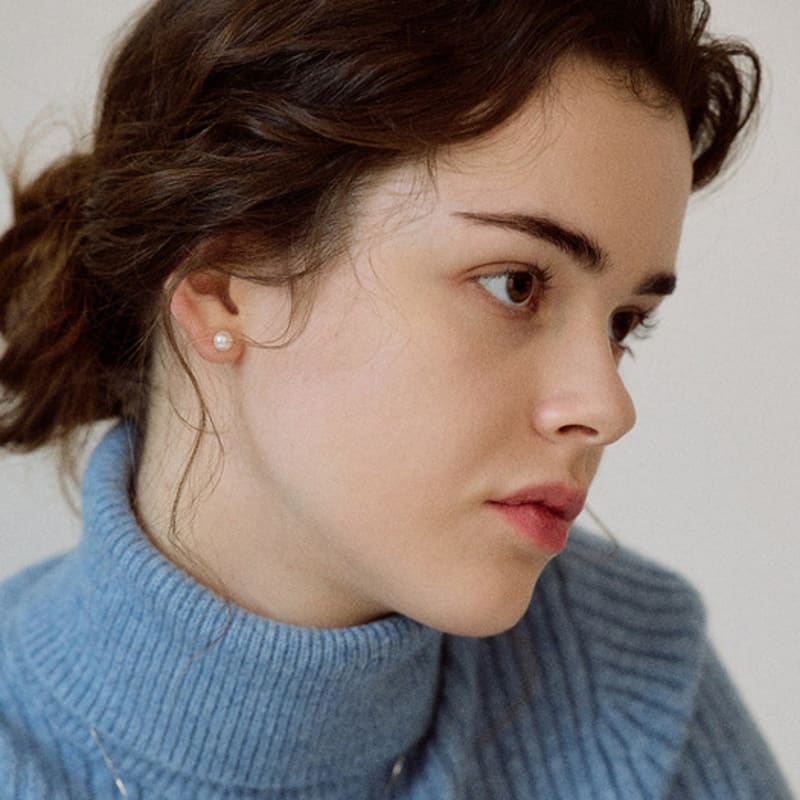 NORMALLEE [14K] Essential Pearl Earrings (6mm)