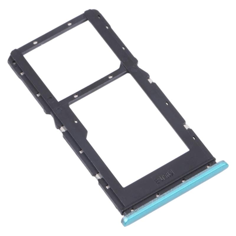 

For Xiaomi Redmi Note 10 5G/Poco M3 Pro 5G/Redmi Note 10T 5G Dual SIM Cards+Single TF Card Tray Holder Replacement (without Logo) Green