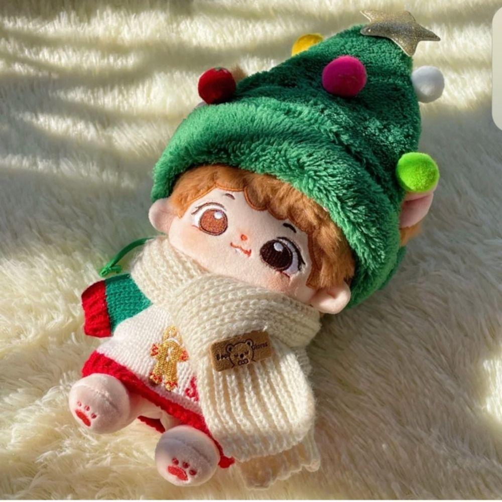 Christmas Doll Clothes Decoration Cartoon Toy Accessories 20cm Cotton Doll Clothes Cotton Doll