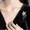 Blumenbrosche Damen Modische und elegante Brosche, Leichter Luxus, Nische und High-End-Designgefühl Brosche Anzug