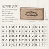70 Pcs Symbols Retro Letters English Digital Hand Notes Seal Typewriter Series Decorative Printing Materials Wood Stamp Set