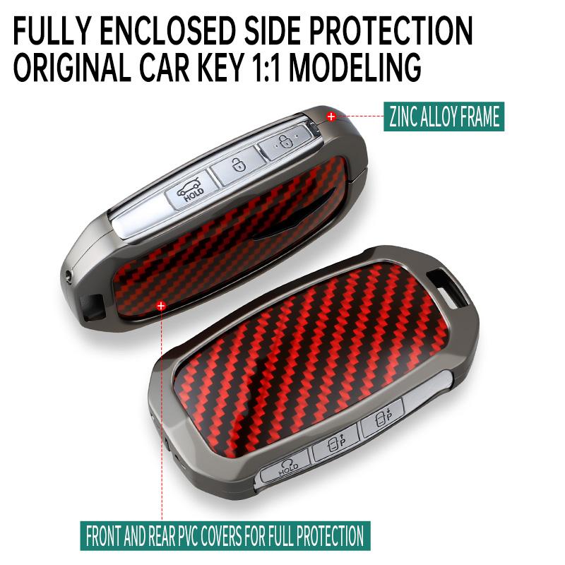 Car Remote Key Case Cover Protect Shell Fob For Hyundai Genesis G90 G70 G80 EQ900 GV60 GV80 G90RS4 2022-2025 6 7 8 Button