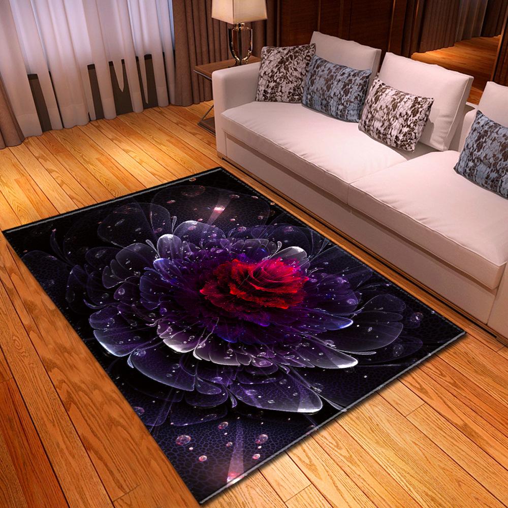 Cool Flower Pattern Carpet Living Room Kitchen Foyer Floor Mat Pattern