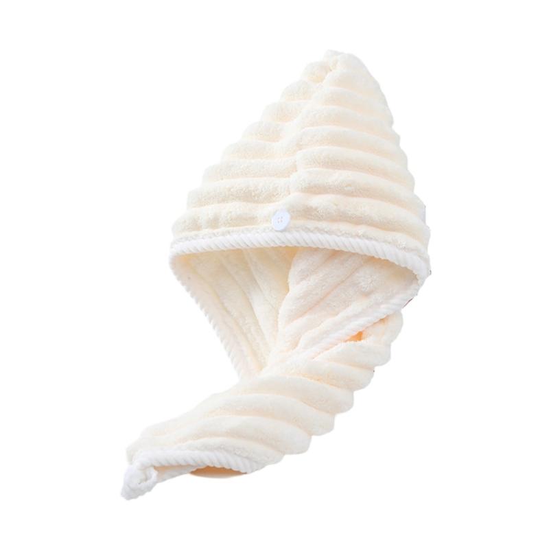 

1PC Microfibre Hair Towels, Hair Towel, Turban Towel with Button, Hair Turban Kids Super Absorbent Towels for Women