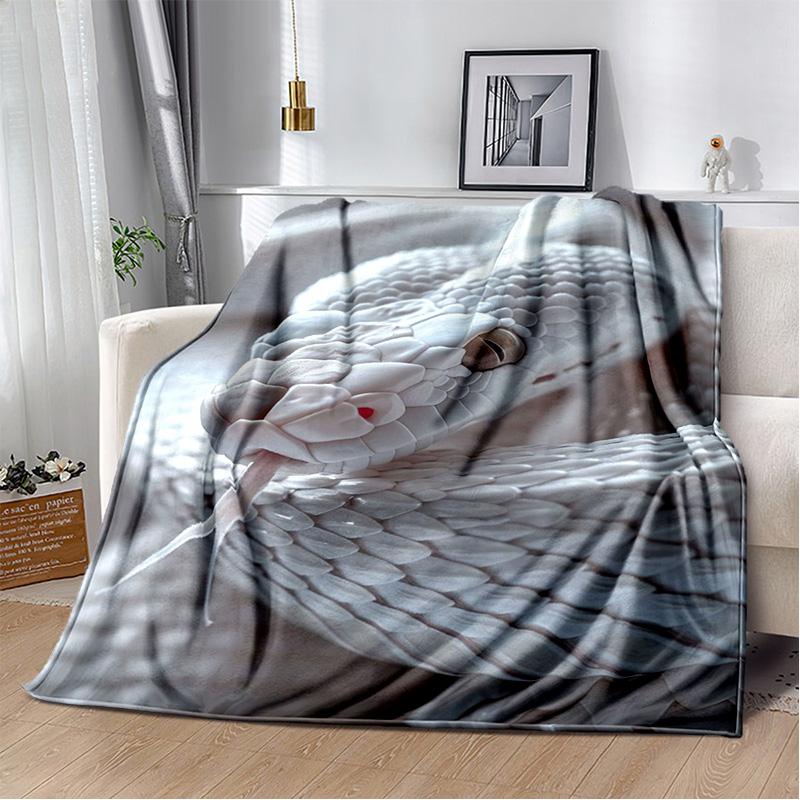 Gothic Snake Serpent Python Viper Blankets Soft Throw Blanket for Home Bedroom Bed Sofa Picnic Travel Office Cover Kids Gift