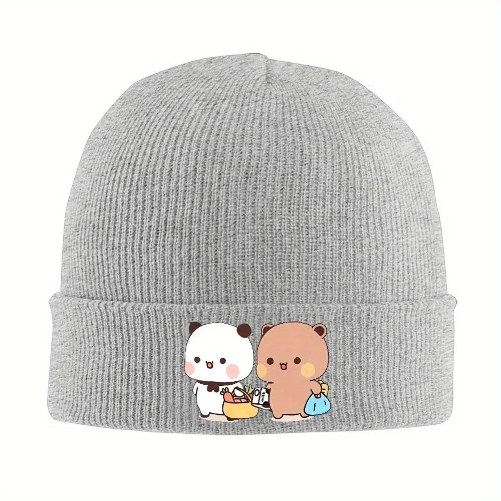 Nieuwe pc Leuke Bubu En Dudu Gaan Samen Boodschappen Doen Petten Gebreide Muts Unisex Unisex Retro Thermische Muts Herfst Kpop Gra