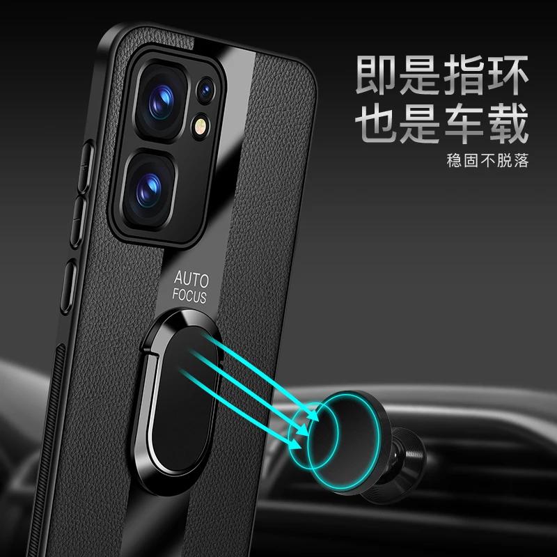 For VIVO IQOO Neo 9 Pro Magnetic Ring Stand Cover For IQOO Neo 10 9S Pro Luxury PU Leather Soft Silicone Shockproof Cover Bumper