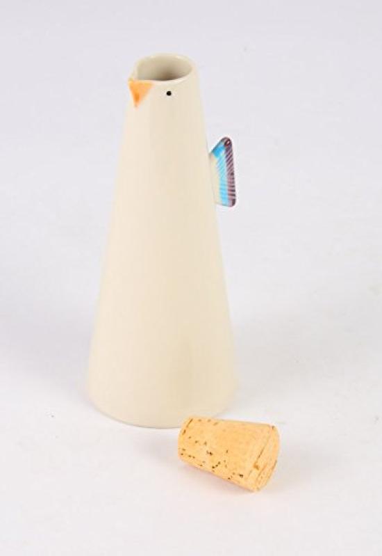 Saikai Pottery Hasami Ware tori Bottle White 13315 H.Craft